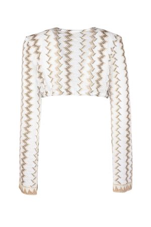 Short white cotton-blend cardigan PHO FIRENZE | 4323095MIAMI